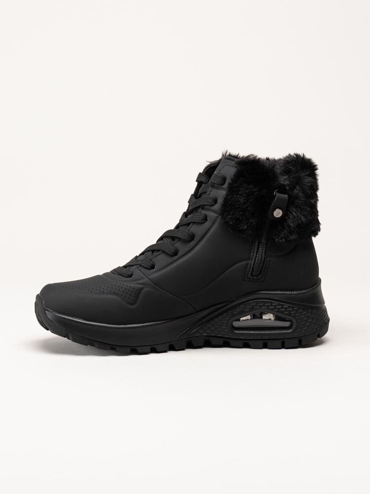 Skechers - UNO Rugged Fall Air - Svarta fodrade kängor