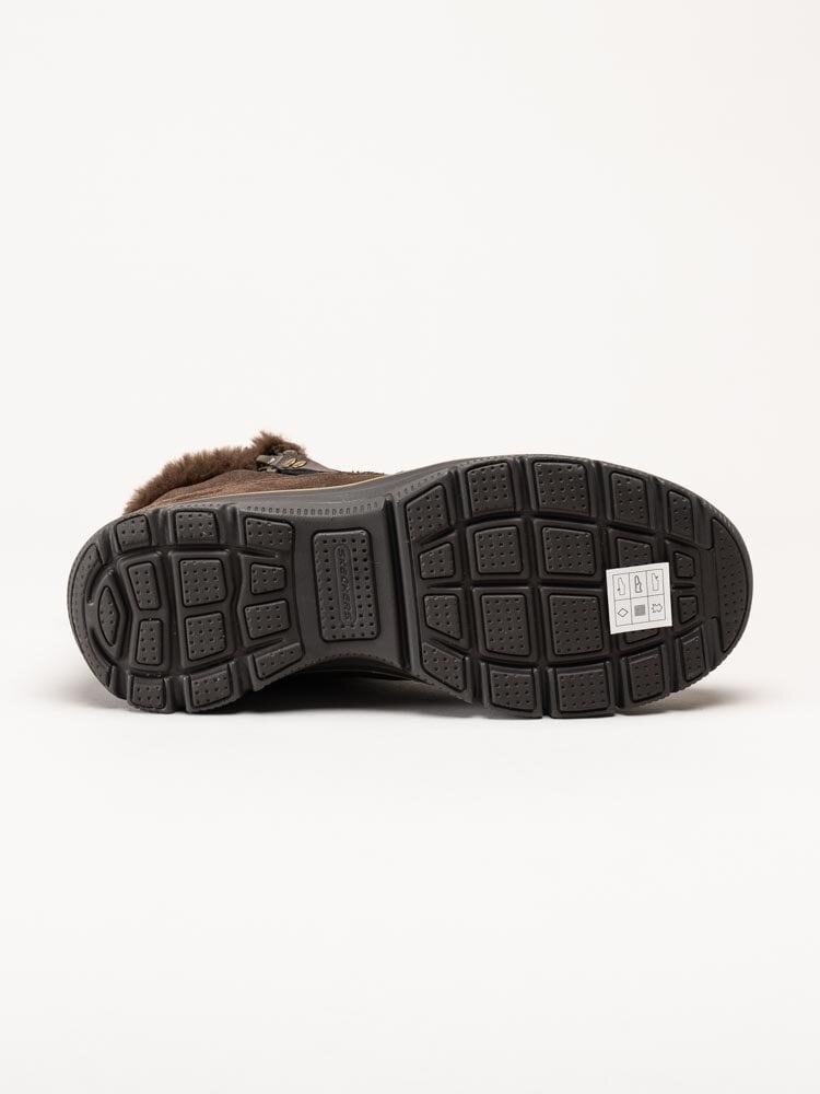 Skechers - Relaxed Fur Easy Going - Bruna fodrade kängor i mocka