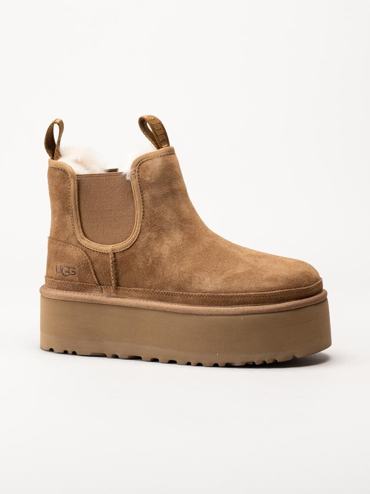 UGG - W Neumel Platform CH - Bruna platåboots i mocka