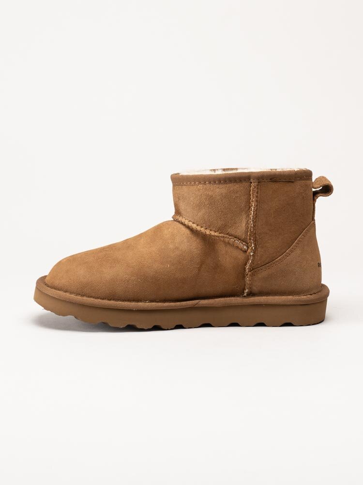 Rugged Gear - Bondi Mini LUXE - Ljusbruna fårskinnsfodrade boots i mocka