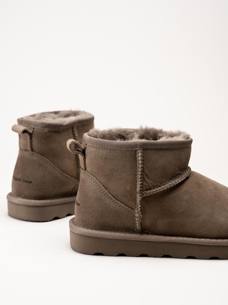 Rugged Gear - Bondi Mini LUXE - Grå fårskinnsfodrade boots i mocka