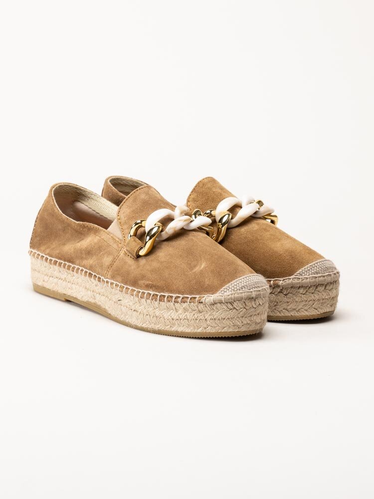 Duffy - Camel färgade espadriller