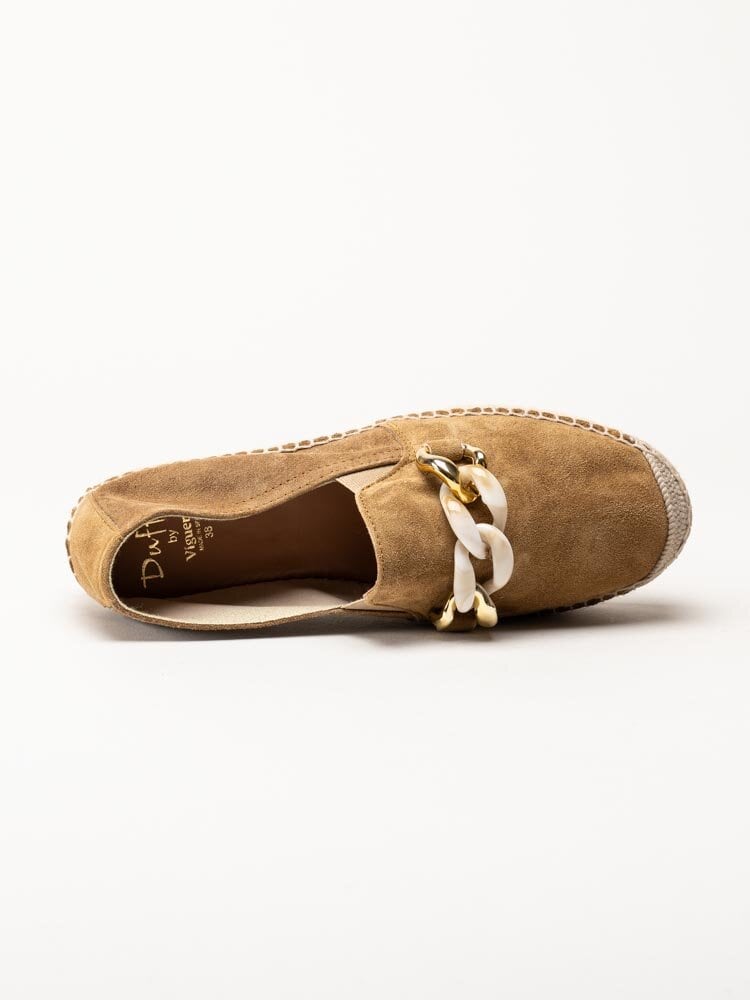 Duffy - Camel färgade espadriller