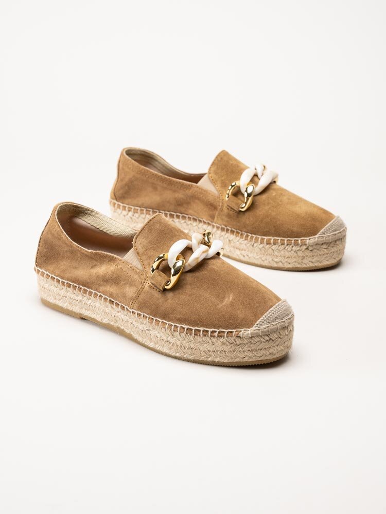 Duffy - Camel färgade espadriller