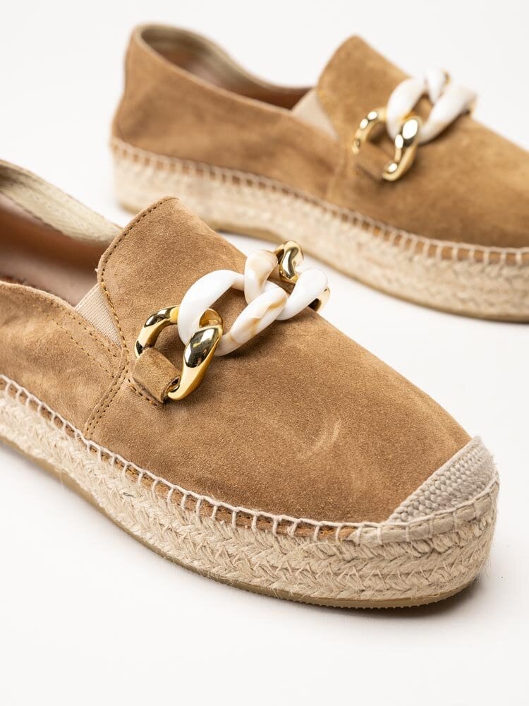 Duffy - Camel färgade espadriller