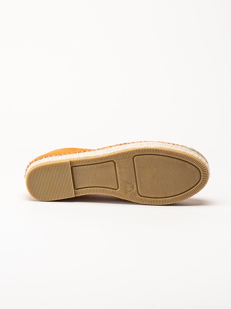 Duffy - Orange espadrillos i mocka