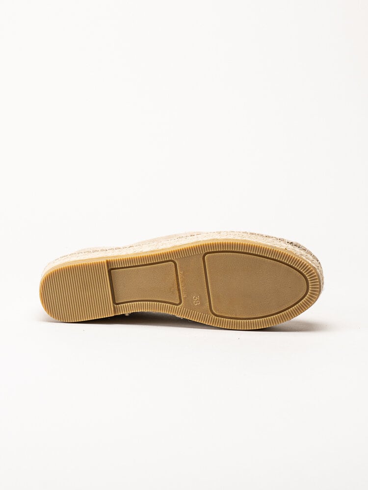 Duffy - Beige espadrillos i mocka