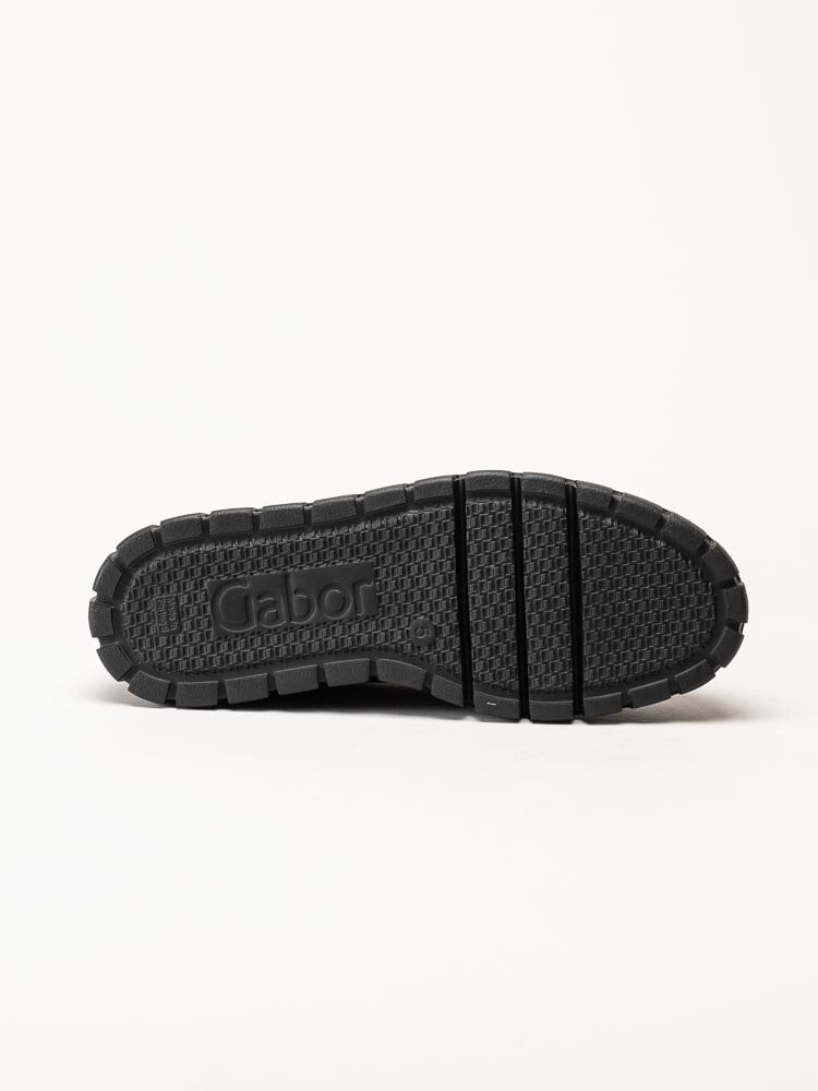 Gabor - Svarta loafers med chunky sula