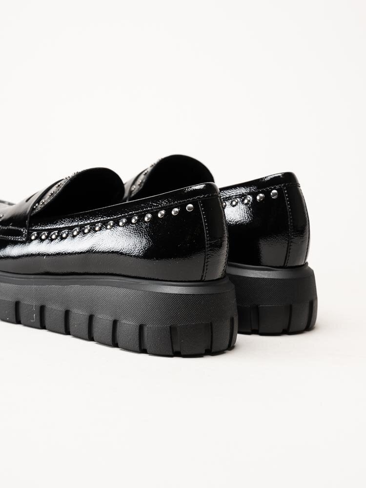 Gabor - Svarta loafers med chunky sula