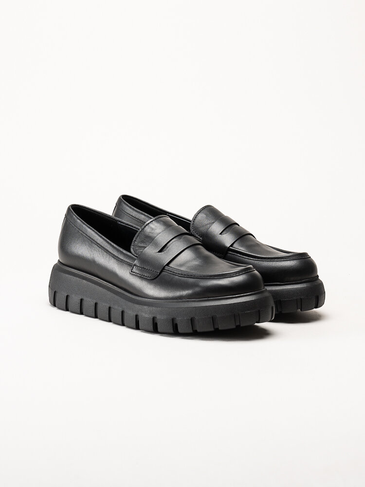 Gabor - Svarta loafers med chunky sula