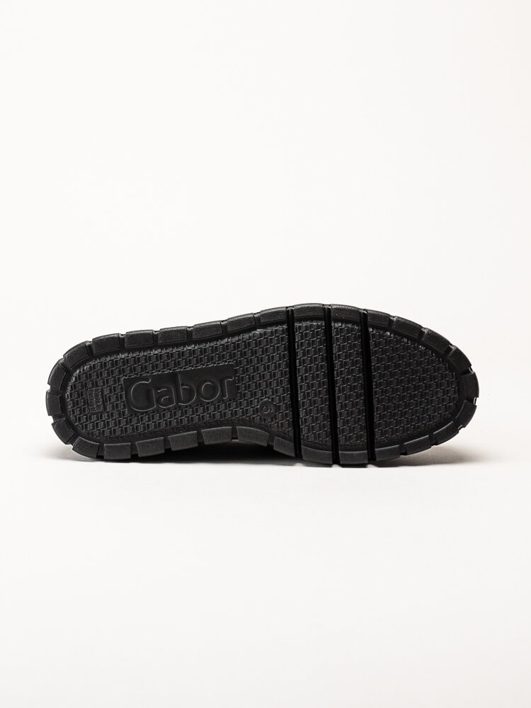 Gabor - Svarta loafers med chunky sula