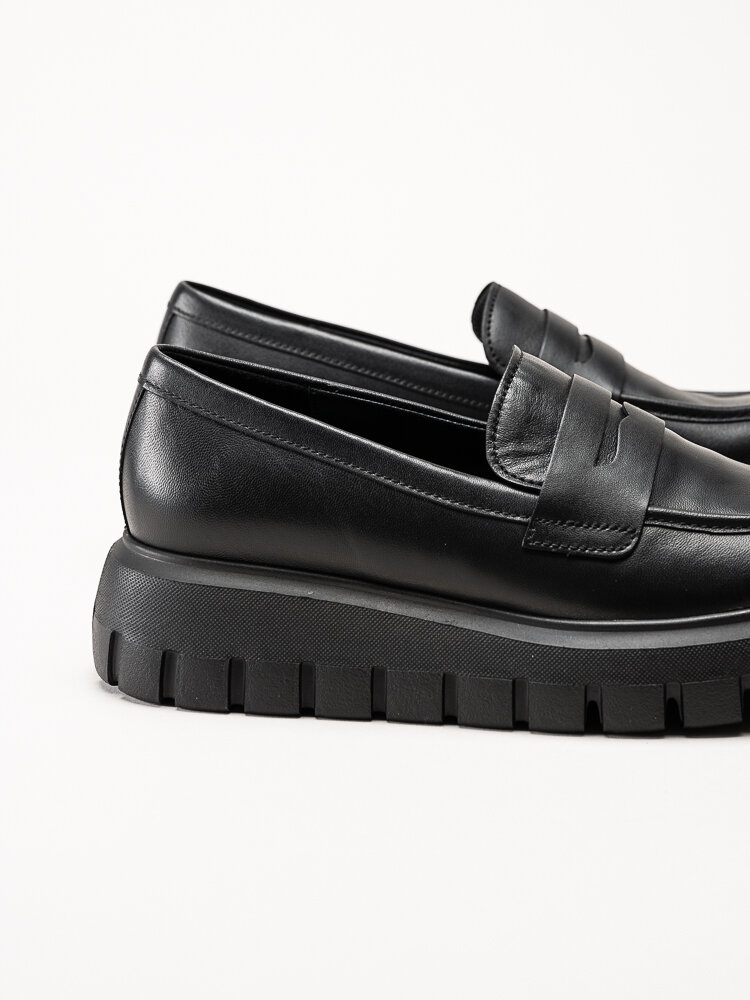 Gabor - Svarta loafers med chunky sula