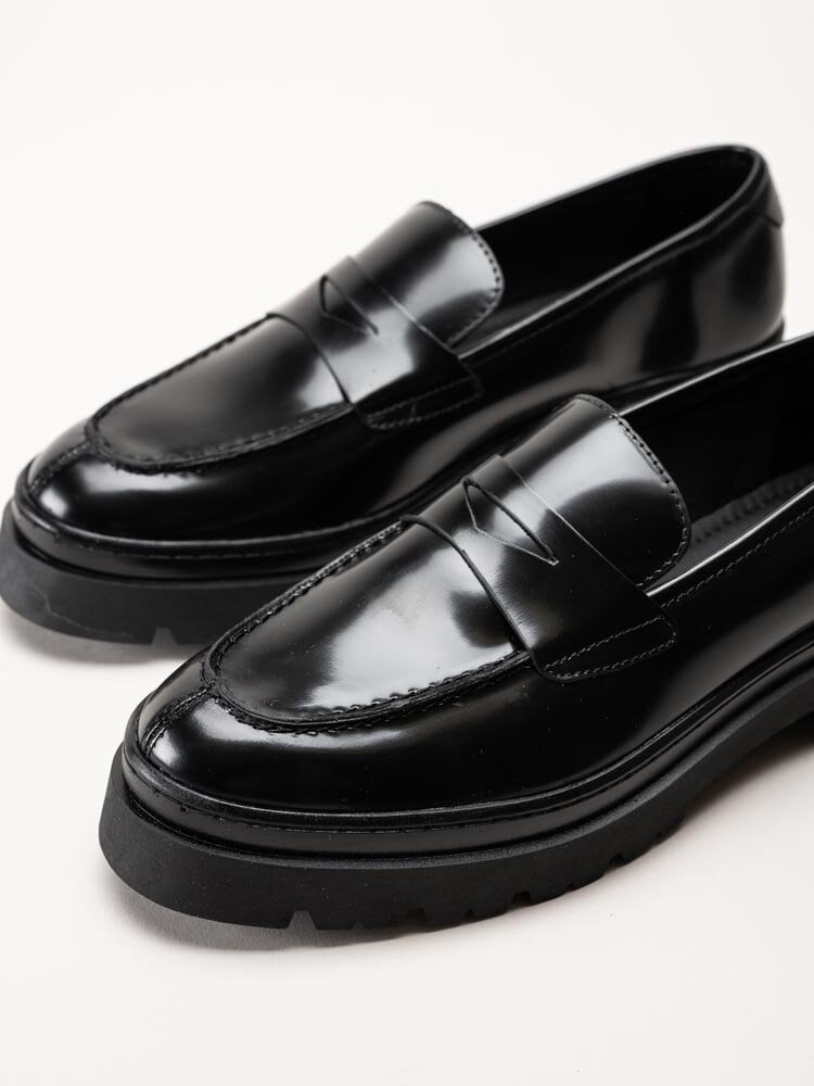 Gant Footwear - Aligrey - Svarta chunky loafers i polidoskinn