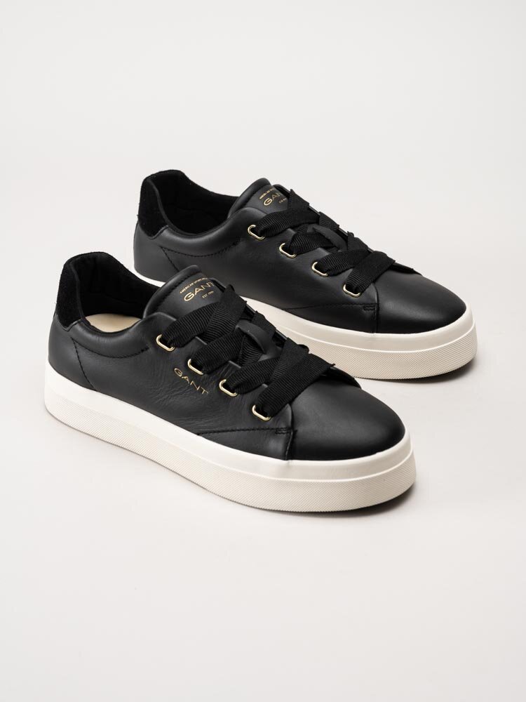 Gant Footwear - Avona Sneaker - Svarta sneakers i skinn