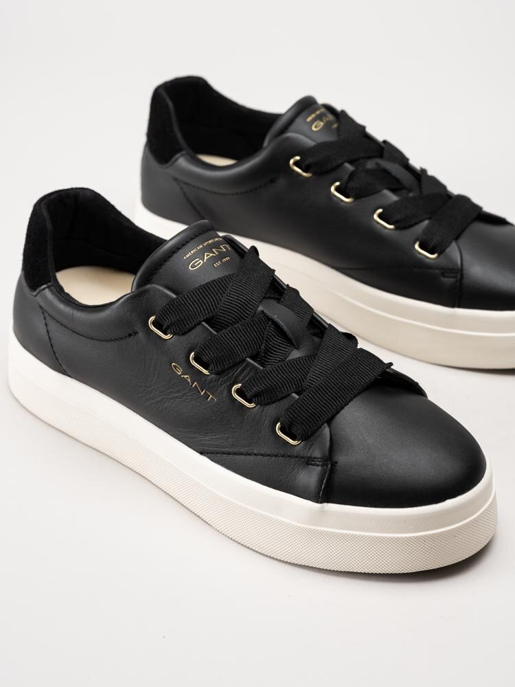 Gant Footwear - Avona Sneaker - Svarta sneakers i skinn