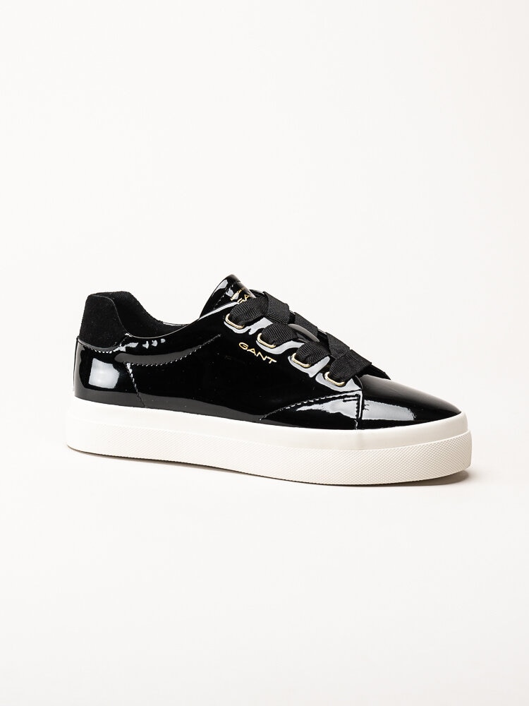 Gant Footwear - Avona Sneaker - Svarta sneakers i lackskinn