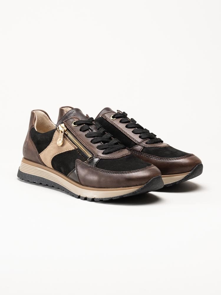 Rieker - Bruna sneakers i skinn