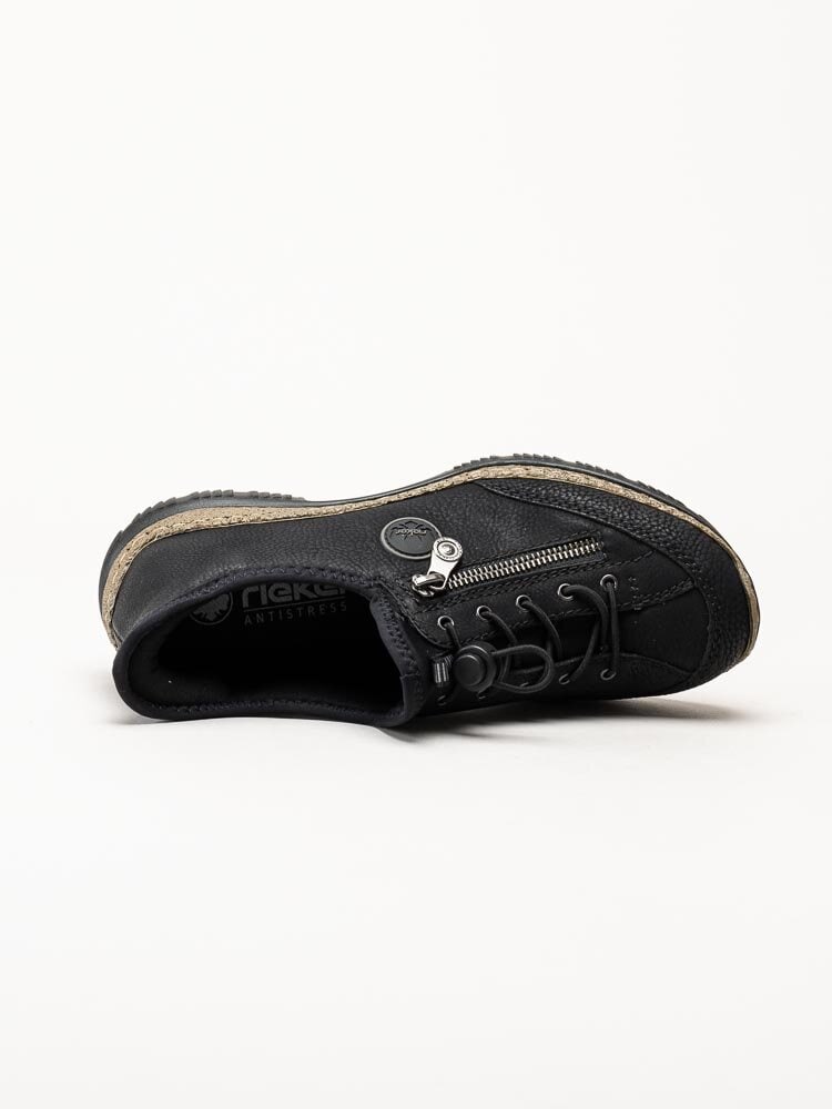 Rieker - Svarta slip on skor