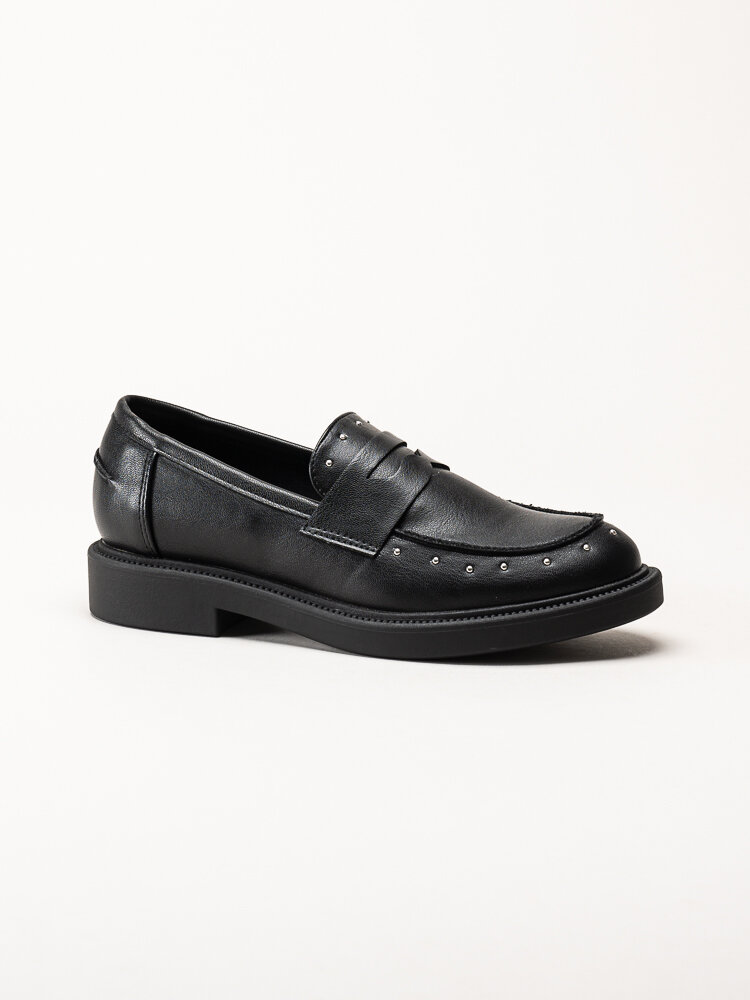 Duffy - Svarta loafers med nitar