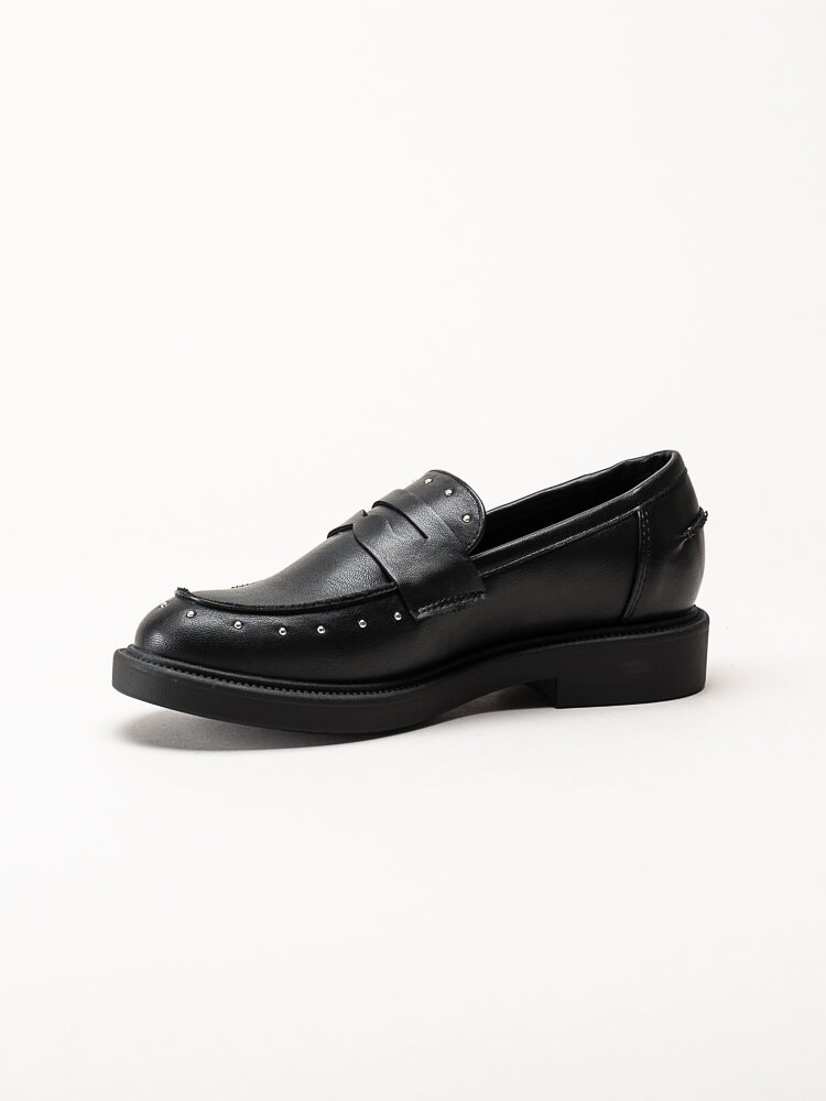 Duffy - Svarta loafers med nitar