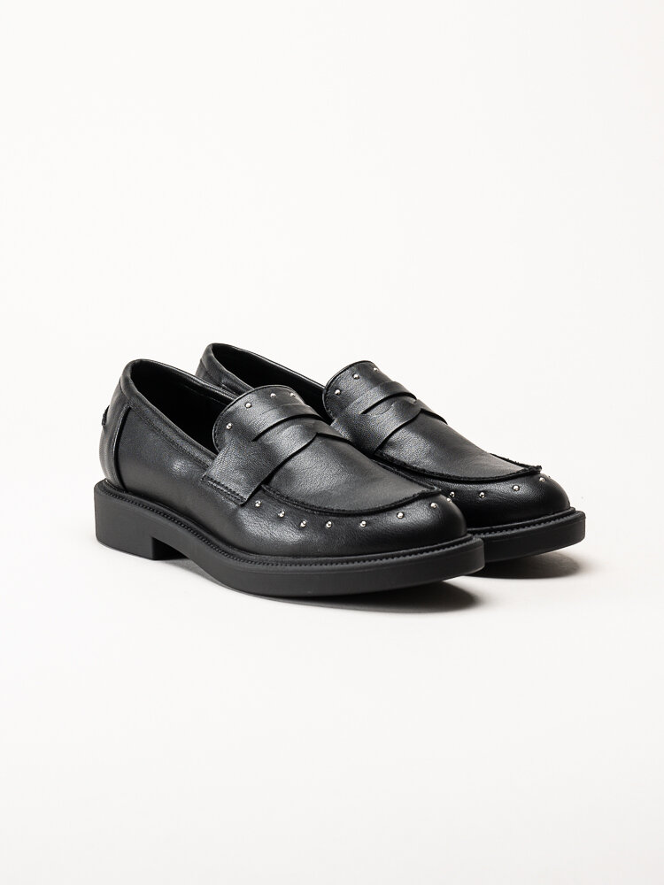 Duffy - Svarta loafers med nitar