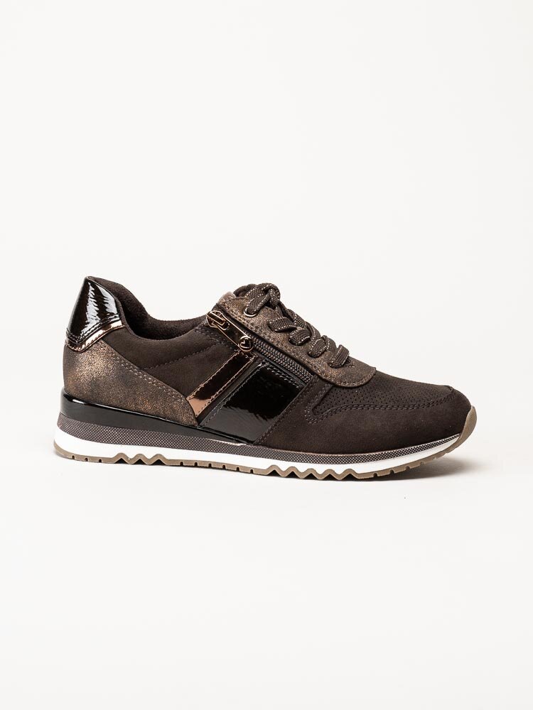 Marco Tozzi - Bruna sneakers i skinnimitation