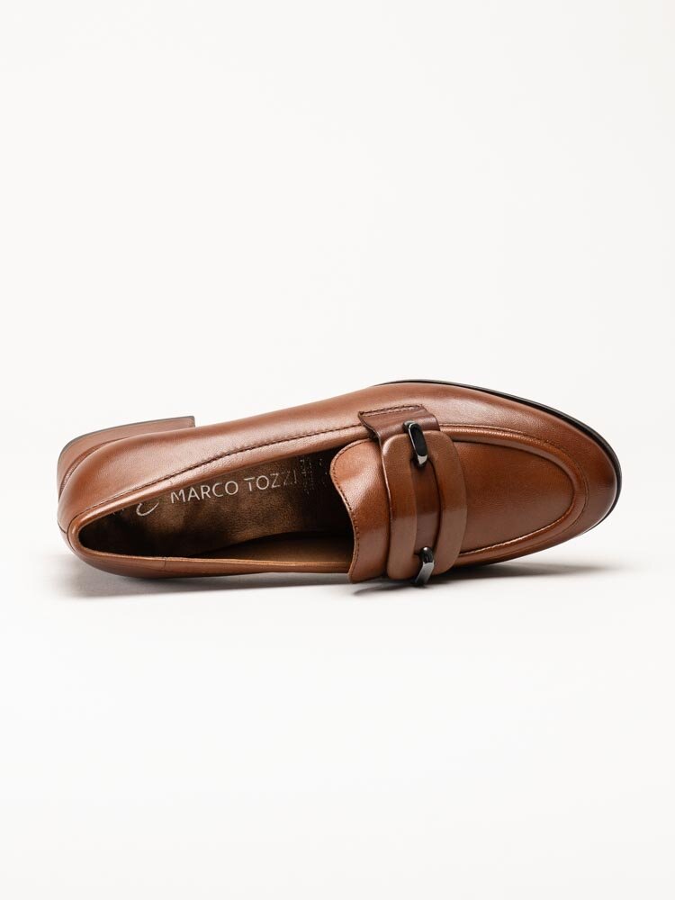 Marco Tozzi - Bruna loafers i skinn