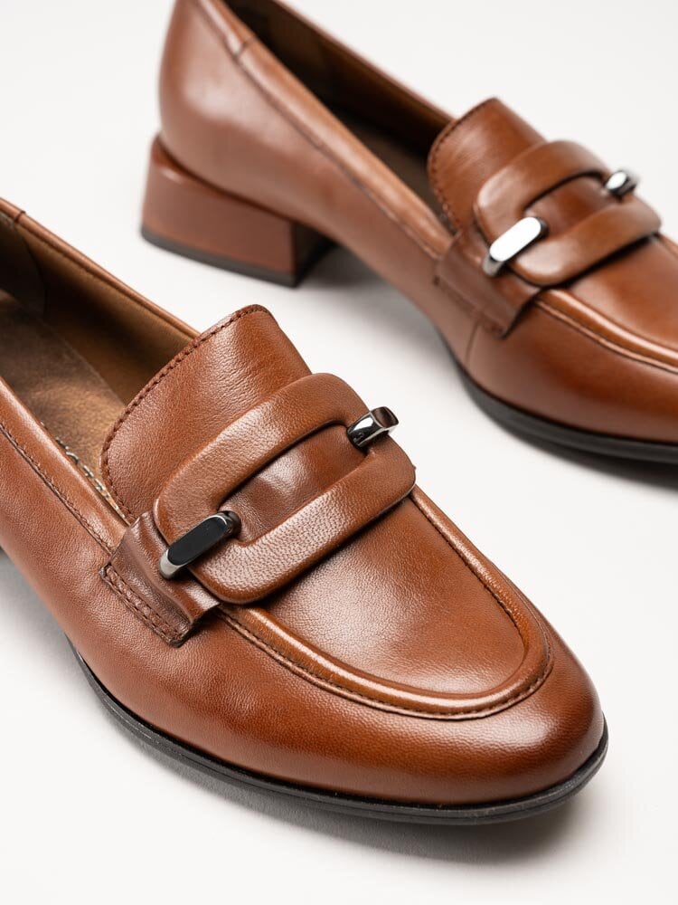 Marco Tozzi - Bruna loafers i skinn