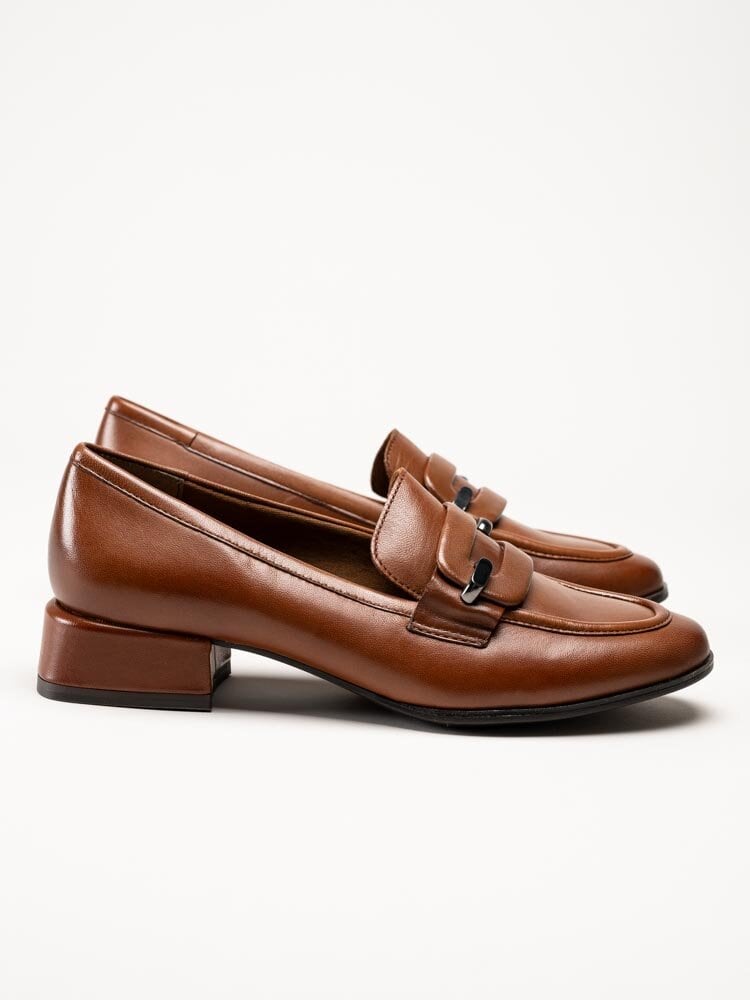 Marco Tozzi - Bruna loafers i skinn