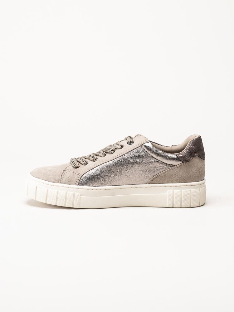 Marco Tozzi - Beige platåsneakers