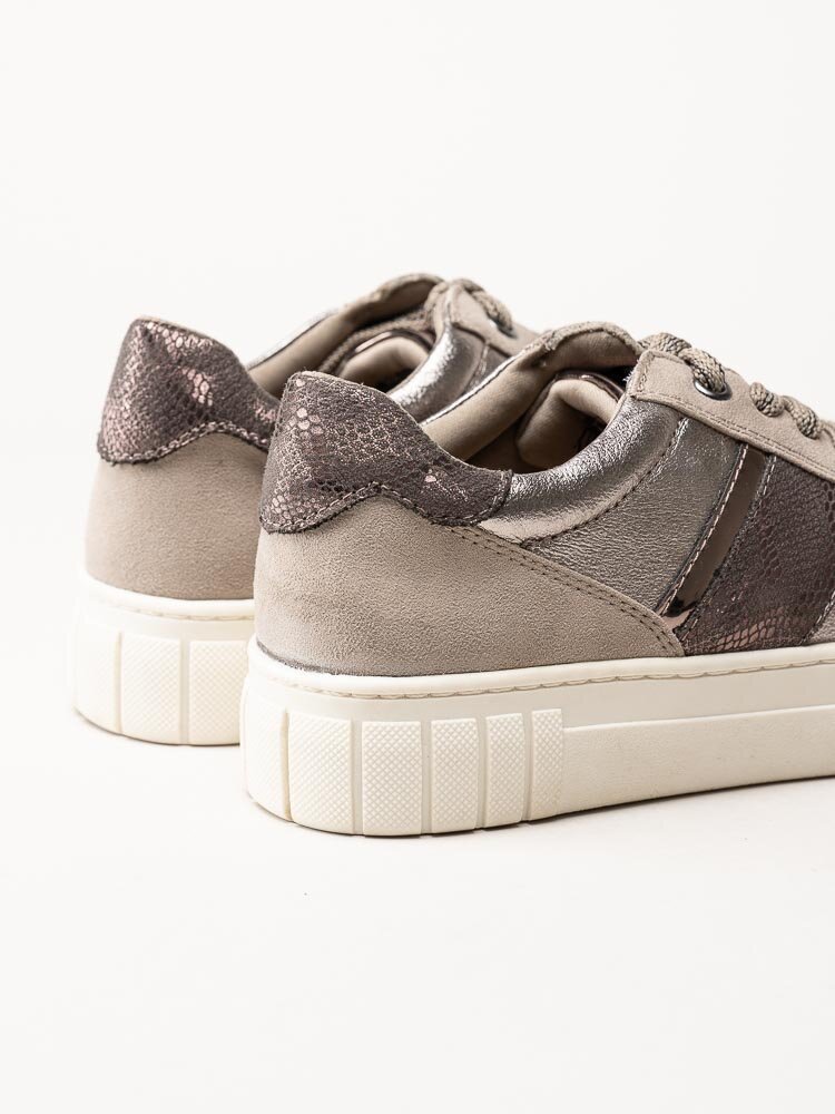 Marco Tozzi - Beige platåsneakers