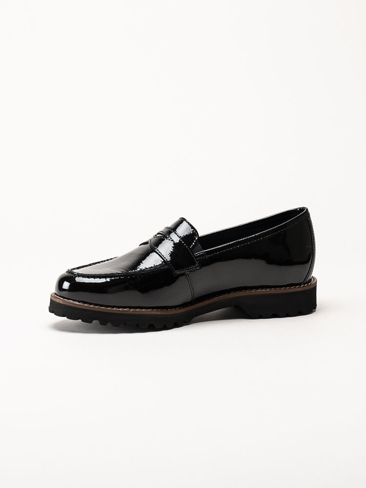 Sioux - Meredith - Svarta loafers i lack