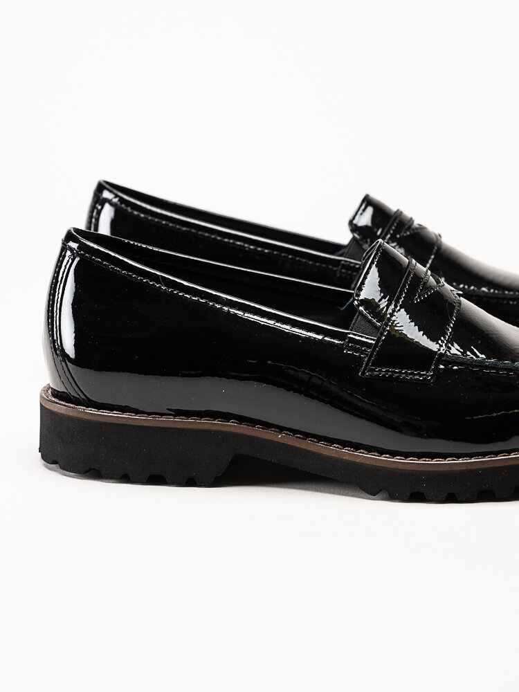 Sioux - Meredith - Svarta loafers i lack