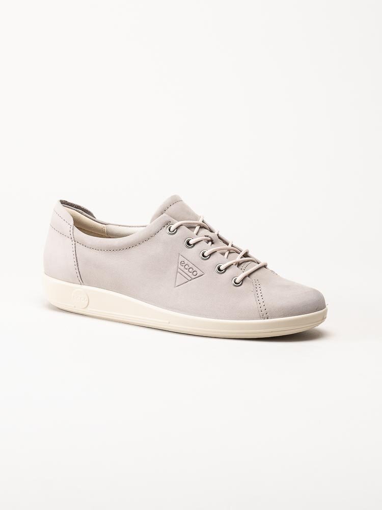 Ecco - Soft 2.0 Tie - Beige snörskor i nubuck