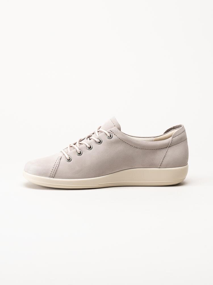 Ecco - Soft 2.0 Tie - Beige snörskor i nubuck