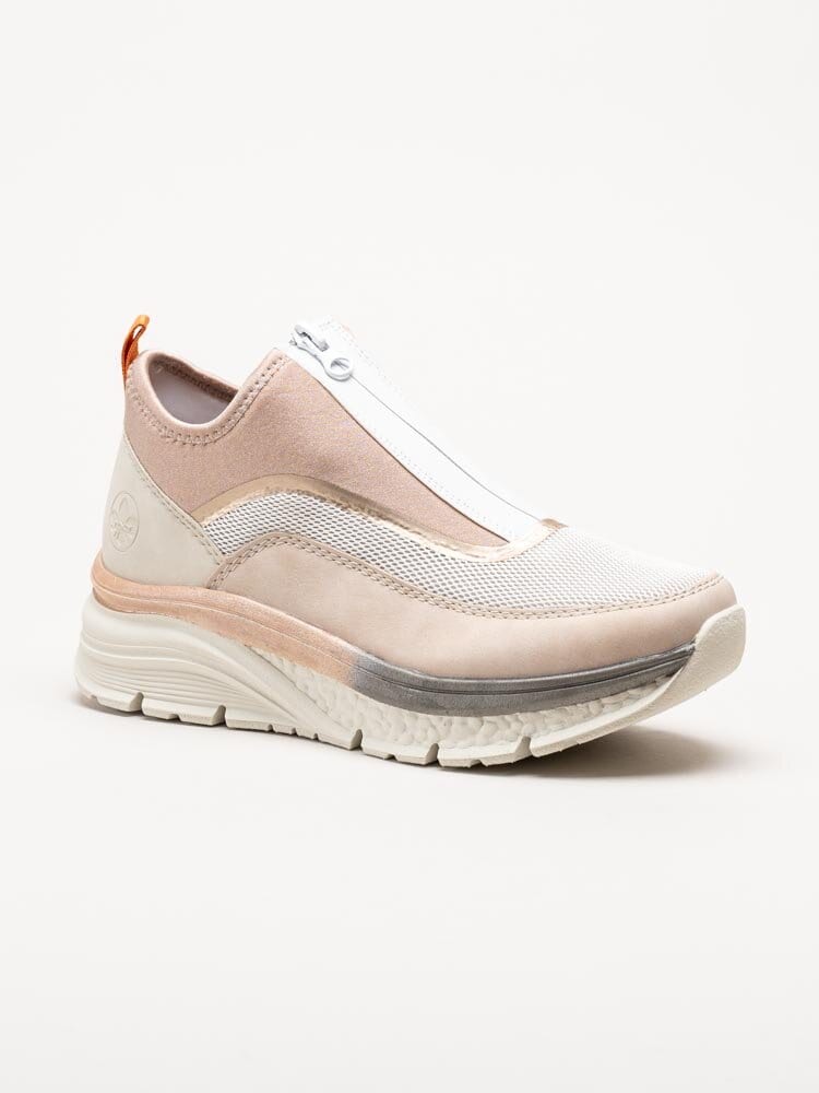 Rieker - Rosa höga sneakers