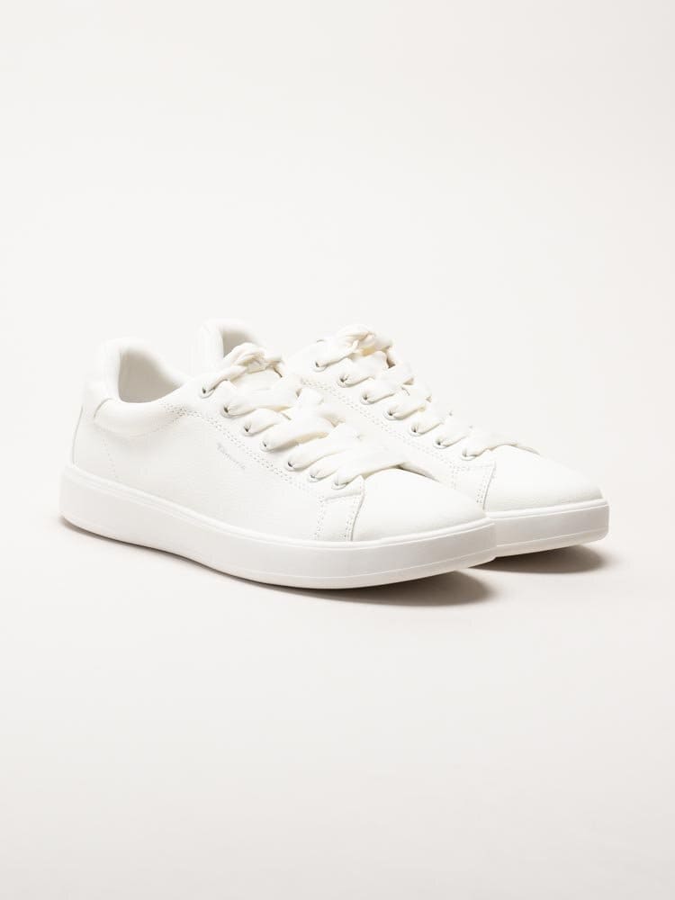 Tamaris - Vita sneakers i skinnimitation