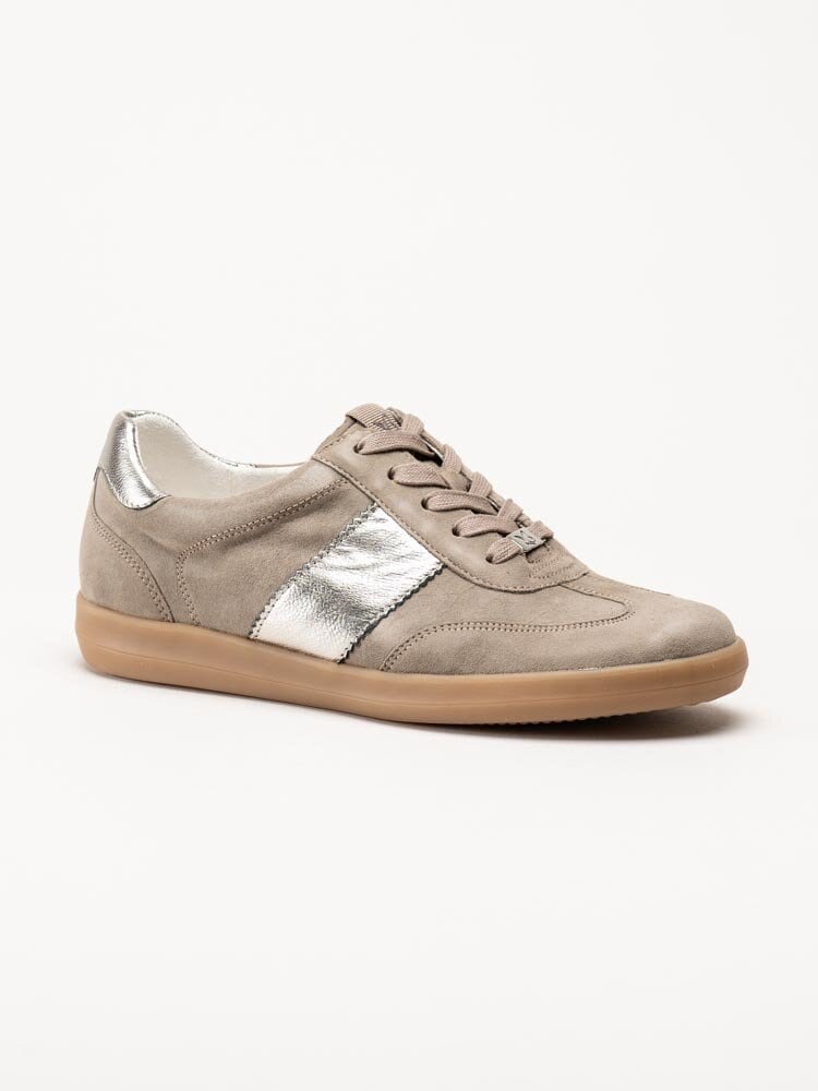 Caprice - Beige sneakers i mocka