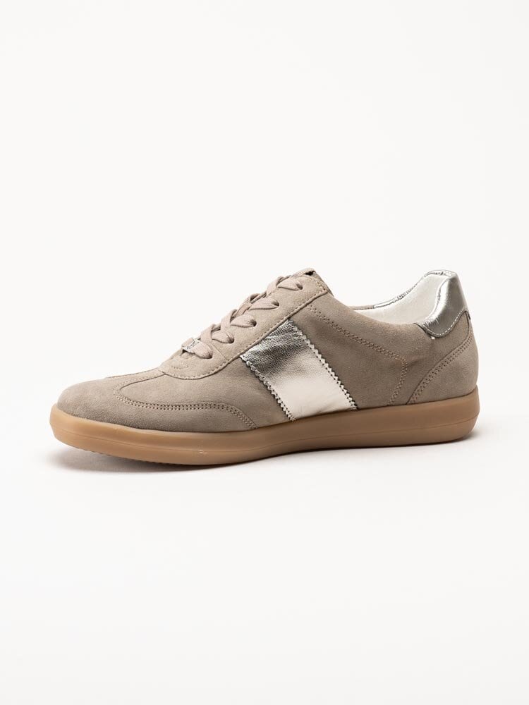 Caprice - Beige sneakers i mocka