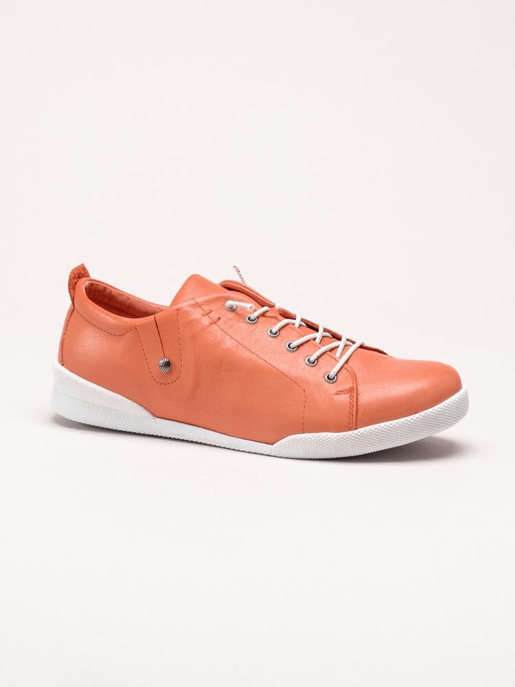 Charlotte of Sweden - Orange sneakers i skinn