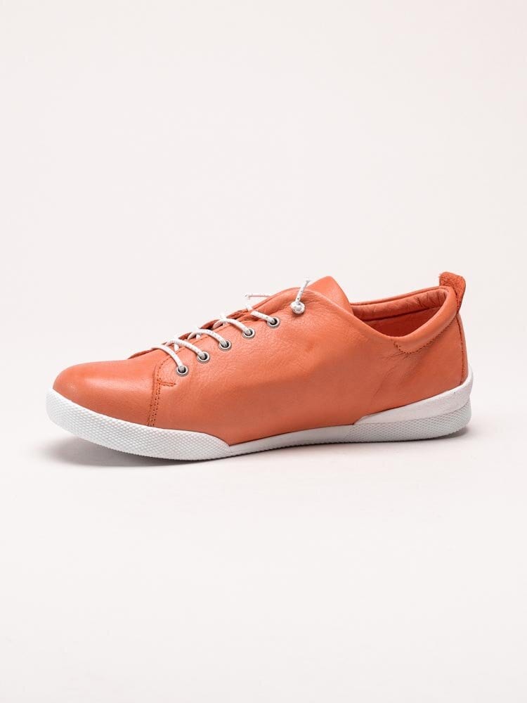 Charlotte of Sweden - Orange sneakers i skinn