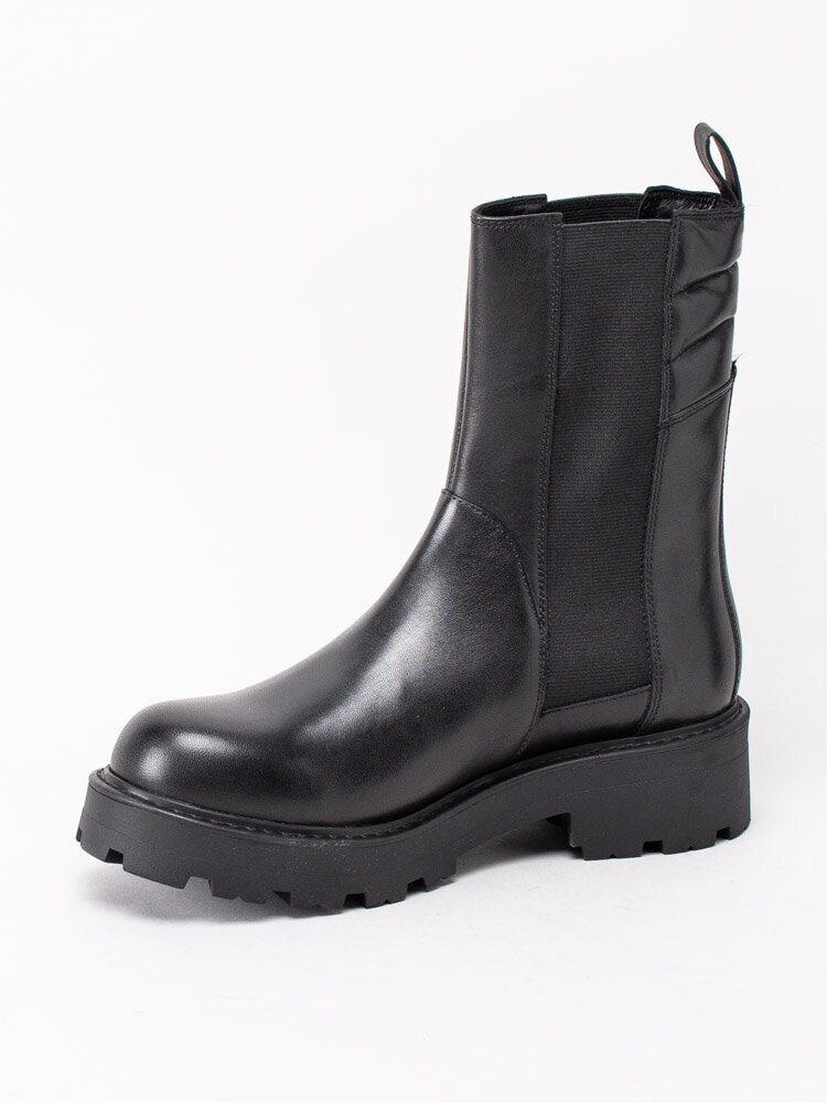 vagabond cosmo lace up chunky calf boot in black