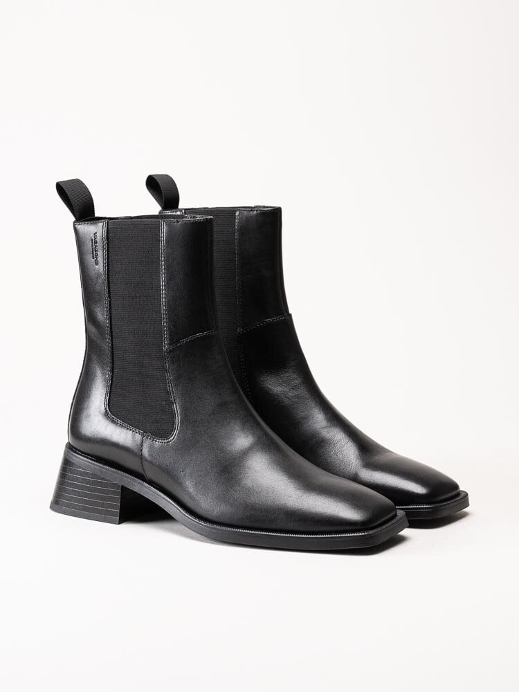 Vagabond - Blanca - Svarta chelsea boots i skinn