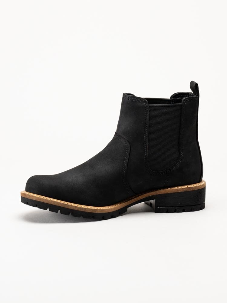 Ecco - Elaina - Svarta chelsea boots i oljad nubuck