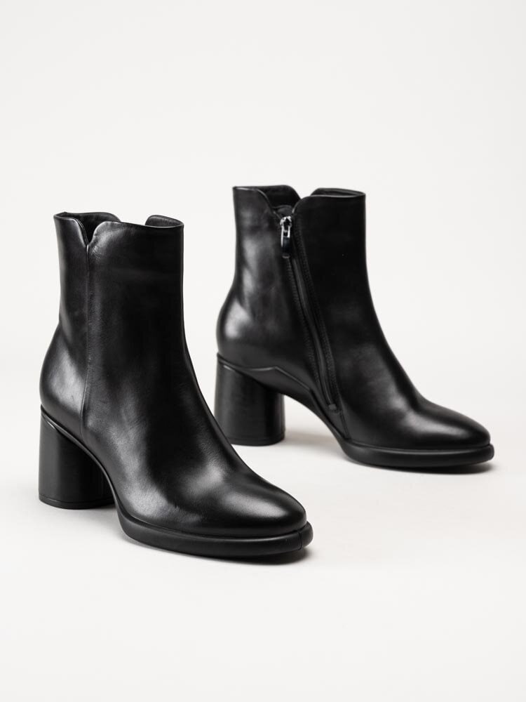 Ecco - Sculpted Lx 55 Ankle - Svarta boots i skinn