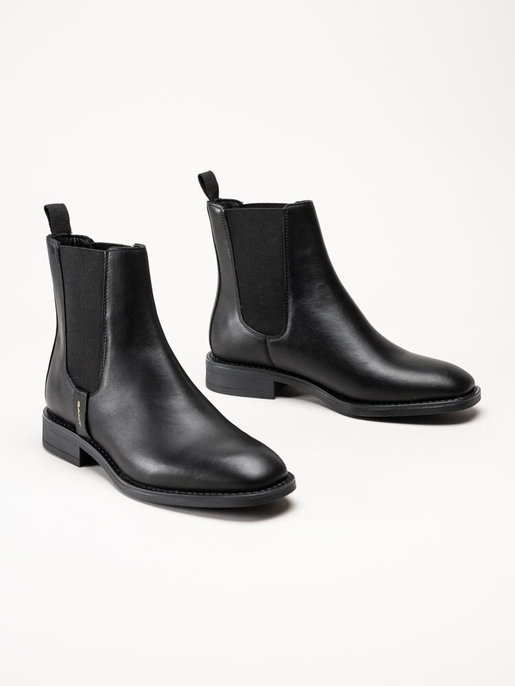 Gant Footwear - Fayy - Svarta chelsea boots i skinn