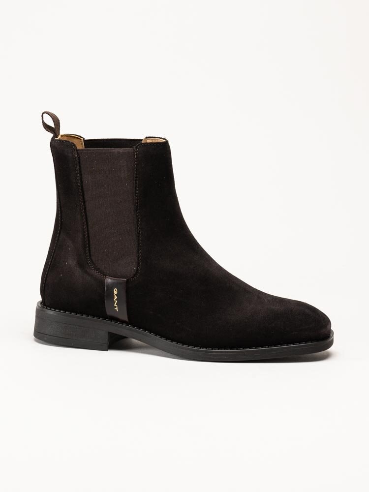 Gant Footwear - Fayy - Mörkbruna chelsea boots i mocka