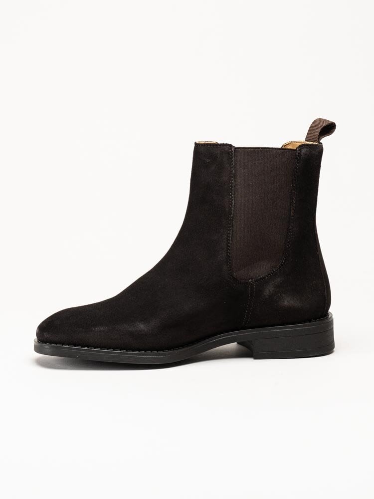 Gant Footwear - Fayy - Mörkbruna chelsea boots i mocka