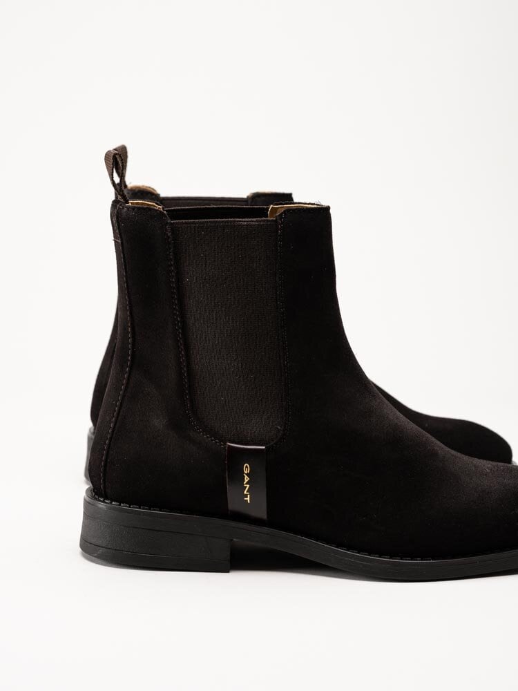 Gant Footwear - Fayy - Mörkbruna chelsea boots i mocka