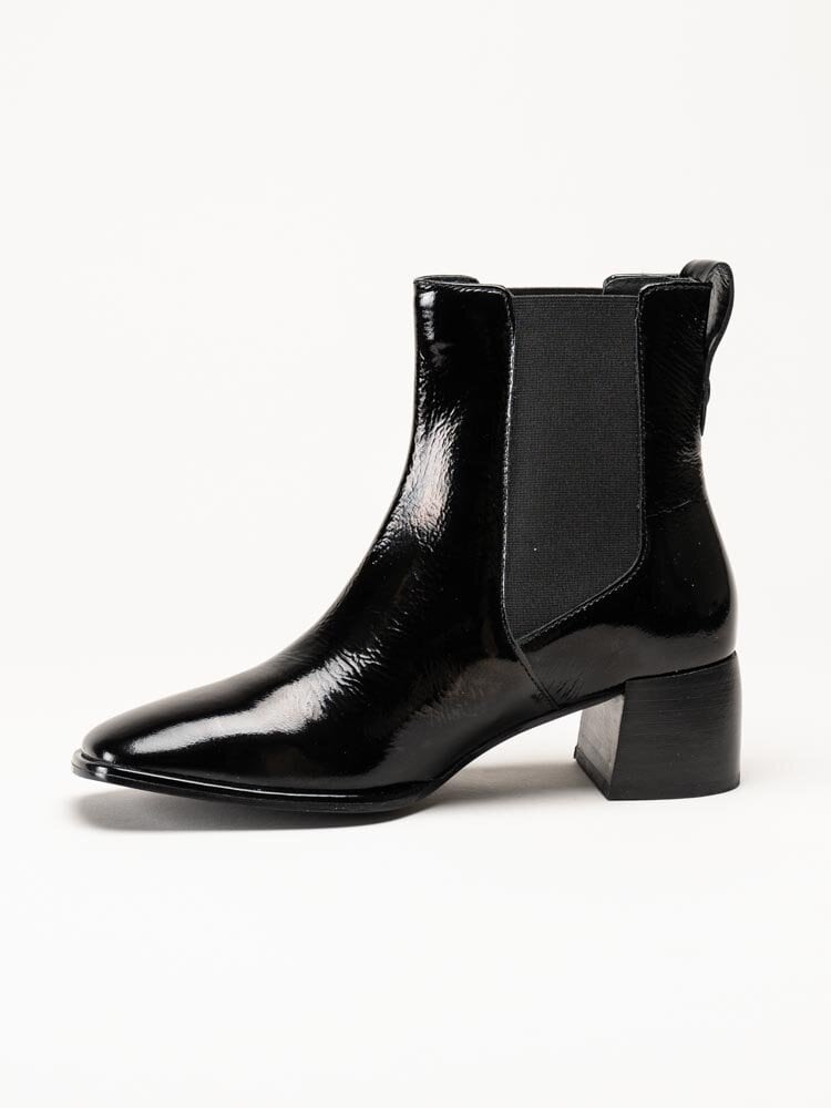 Gant Footwear - Gwenety - Svarta boots i lackskinn